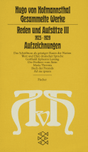 Reden und Aufsätze III