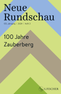 Buchcover von Neue Rundschau 2024/3: 100 Jahre Zauberberg