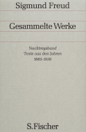 Buchcover von Nachtragsband: Texte aus den Jahren 1885 bis 1938 von Sigmund Freud