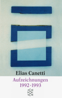 Buchcover von Aufzeichnungen 1992-1993 von Elias Canetti