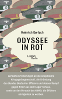 Buchcover von Odyssee in Rot: Bericht einer Irrfahrt. Herausgegeben und mit einem dokumentarischen Nachwort versehen von Carsten Gansel von Heinrich Gerlach