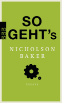 Buchcover von So geht's von Nicholson Baker