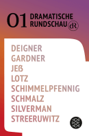 Buchcover von Dramatische Rundschau von Björn SC Deigner, Gracie Gardner, Caren Jeß, Wolfram Lotz, Roland Schimmelpfennig, Ferdinand Schmalz, Jen Silverman, Marlene Streeruwitz