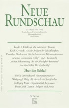 Neue Rundschau 2002/3