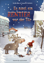 Es niest ein Rentier vor der Tür