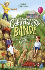 Buchcover von Die Geburtstagsbande. Auf die Plätze, fertig, feiern! von Claudia Schaumann