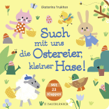 Such mit uns die Ostereier, kleiner Hase!