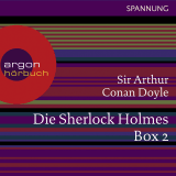 Hörbuchcover von Die Sherlock Holmes Box - braun: Der griechische Dolmetscher / Das gelbe Gesicht / Der Daumen des Ingenieurs / Das gefleckte Band / Die verschwundene Braut von Arthur Conan Doyle