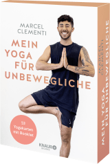 Buchcover von Mein Yoga für Unbewegliche: 53 Yogakarten mit Booklet von Marcel Clementi