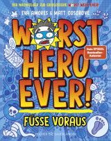 Buchcover von Worst Hero Ever  - Füße voraus von Matt Cosgrove