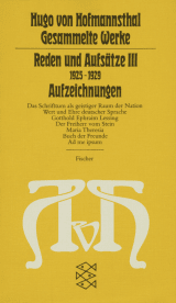 Reden und Aufsätze III