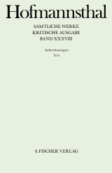 Buchcover von Aufzeichnungen 1: Text Aufzeichnungen 2: Apparat von Hugo von Hofmannsthal