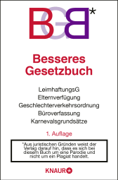 Buchcover von BGB: Besseres Gesetzbuch von Oliver Kuhn, Alexandra Reinwarth, Axel Fröhlich