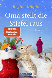 Oma stellt die Stiefel raus