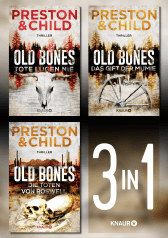 Buchcover von Old Bones Band 1-3. Das Cold-Case-Thriller-Bundle: Tote lügen nie, Das Gift der Mumie & Die Toten von Roswell von Douglas Preston, Lincoln Child