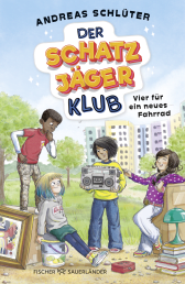 Buchcover von Der Schatzjäger-Klub – Vier für ein neues Fahrrad  von Andreas Schlüter