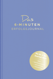 Buchcover von Das 6-Minuten-Erfolgsjournal (mittelblau): Fokussierter und gelassener Ziele erreichen von Dominik Spenst