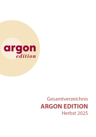 argon hörbuch Gesamtverzeichnis argon edition Herbst 2025