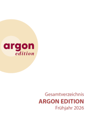 argon hörbuch Gesamtverzeichnis argon edition Frühjahr 2026