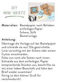 Downloadvorlage DIY Mini-Briefe