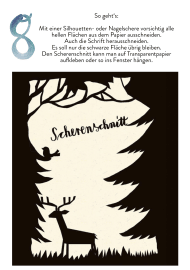 DIY Vorlage Scherenschnitt