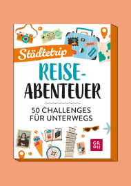 Cover vom Kartenset "Reiseabenteuer Städtetrip" auf lachsfarbenem Hintergrund