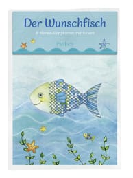 Der Wunschfisch. 8 Blanko-Klappkarten mit Kuvert