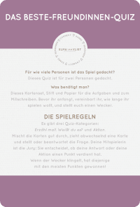Erzähl mal! Das Beste-Freundinnen-Quiz Zusatzmaterial