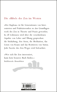 Zusatzmaterial 9783426291283 U4 von Die drei Pfeiler des Zen: Lehre - Übung - Erleuchtung von Philip Kapleau