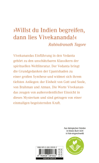 Zusatzmaterial 9783426291832 U4 von Vedanta: Der Ozean der Weisheit von Swami Vivekananda