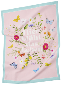 Blütenträume Geschirrtuch "Hier blüht das Leben" 50 x 70 cm Zusatzmaterial