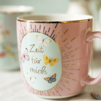 Blütenträume Kaffeebecher "Zeit für mich", 350 ml Zusatzmaterial