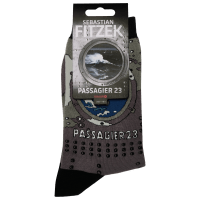 Sebastian Fitzek-Socken "Passagier 23" Größe 36 - 41 Zusatzmaterial