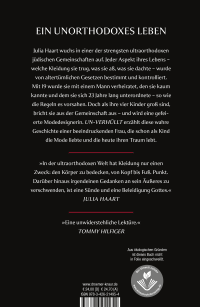 Zusatzmaterial 9783426214954 U4 von UN-VERHÜLLT: Mein Weg von der ultraorthodoxen Jüdin zur erfolgreichen Modedesignerin von Julia Haart