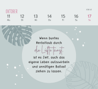Mini-Wochenkalender 2027: Einatmen. Ausatmen. Sein. Zusatzmaterial