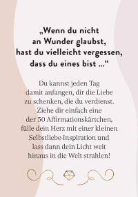 Zusatzmaterial PA 978 3 8485 0026 0 innen 02 von Du bist ein Wunder für diese Welt - Selbstliebekarten für zwischendurch