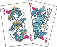 Zusatzmaterial PA 4036442012444 innen 011 von Ahoi! 55 Spielkarten mit Motiven von der Küste: Poker, Skat, Mau-Mau & Co. von Dario Genuardi