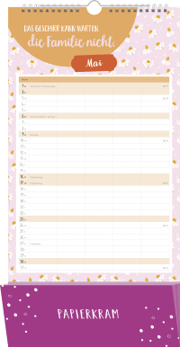 Familienplaner 2027: Unsere Familie ist genau die richtige Mischung aus Chaos und Liebe Zusatzmaterial