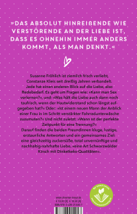 Zusatzmaterial 9783426214947 U4 von Liebe machen von Susanne Fröhlich, Constanze Kleis