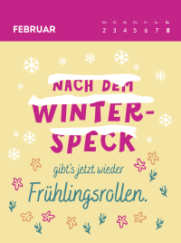 Wochenkalender 2026: Warum in die Ferne schweifen, wenn das Sofa liegt so nah? Zusatzmaterial