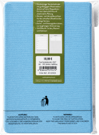 Zusatzmaterial 4036442015414 U4 von Taschenkalender A5 2027: A Year full of Joy, bestickt, hellblau