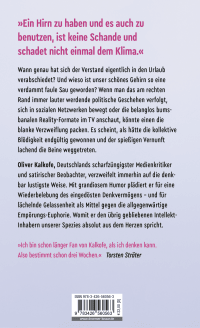 Zusatzmaterial 9783426560563 U4 von Sieg der Blödigkeit: Ist die Vernunft noch zu retten? von Oliver Kalkofe