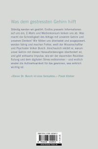 Zusatzmaterial 9783426302903 U4 von Kopf frei!: Wie Sie Klarheit, Konzentration und Kreativität gewinnen von Prof. Dr. Volker Busch