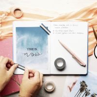 Notizbuch Wünsche Pusteblume Zusatzmaterial