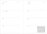 Zusatzmaterial PA 4036442015384 innen 011 von Taschenkalender A6 2027: Blütenmotiv, bestickt, pink