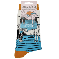 Sebastian Fitzek-Socken "Elternabend" Größe 36-41 Zusatzmaterial