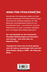 Zusatzmaterial 9783426448762 U4 von Tödlicher Schall: Auris. Nach einer Idee von Sebastian Fitzek von Vincent Kliesch
