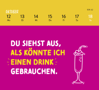 Mini-Wochenkalender 2026: Die 3 M des Grauens: Montag. Müde. Menschen. Zusatzmaterial
