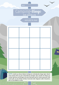 Camping-Bingo Zusatzmaterial