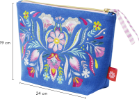 Fiesta del Sol Accessoirestasche bestickt, 18 x 24 cm, königsblau Zusatzmaterial
